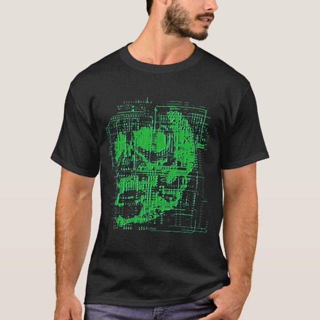 Camiseta Crânio elétrico (Frente)