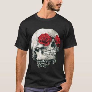 Camiseta Crânio em Bloom