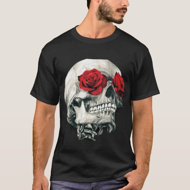 Camiseta Crânio em Bloom (Frente)