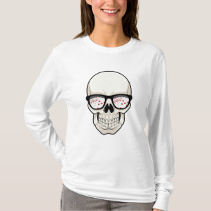 Camiseta Crânio em Poker com óculos de sol