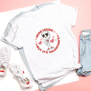 Camiseta Crânio engraçado de Solteiro antiDia de os namorad