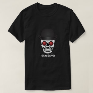 Camiseta Crânio engraçado que sente o Tshirt dos homens