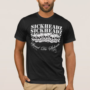 Camiseta Crânio escuro T do roupa de Sickheadz