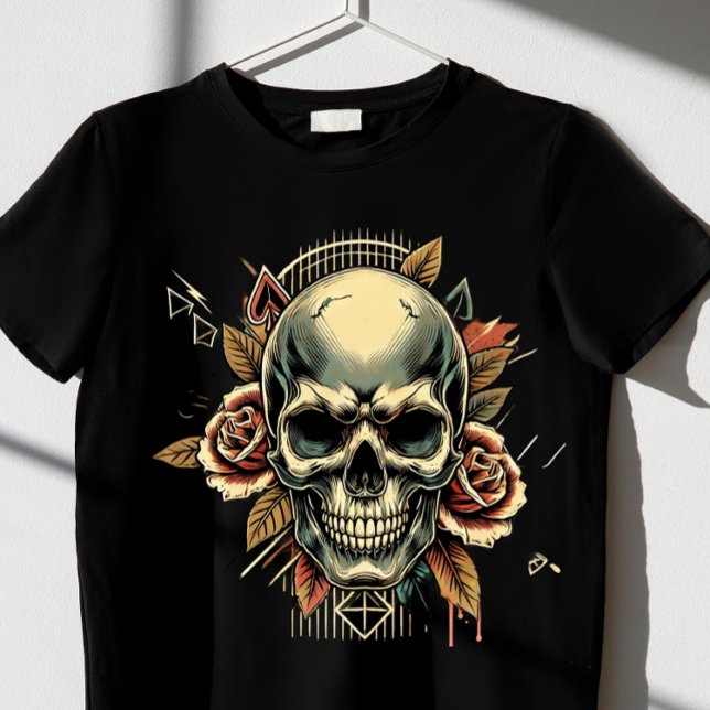 Camiseta Crânio estético (Criador carregado)
