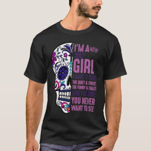 Camiseta Crânio Eu Tenho Três Lados 3 de julho Grl Açúcar M