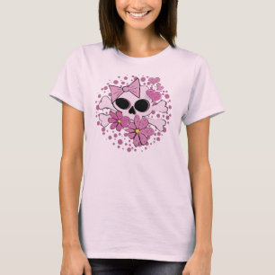 Camiseta Crânio feminino do punk