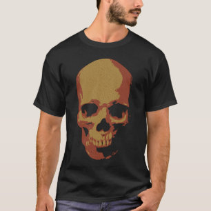 Camiseta Crânio Flamejante: Arte Gótica Sombria