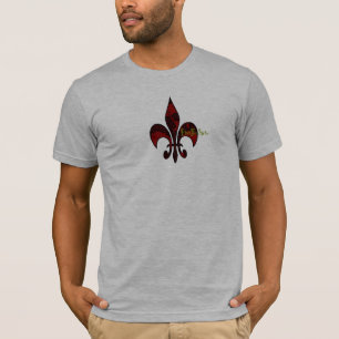 Camiseta Crânio-fleur-de-lis
