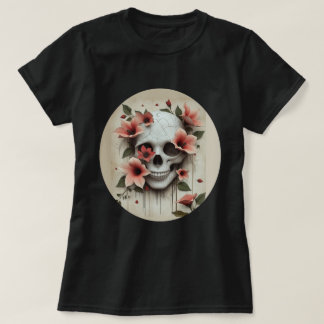 Camiseta Crânio Floral