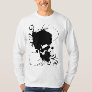 Camiseta crânio-flourish