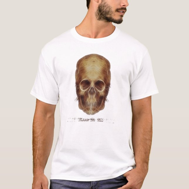 Camiseta Crânio Frac de Leonardo da Vinci (Frente)
