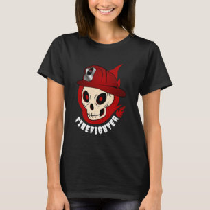 Camiseta Cranio Fumaça Bombeiro Voluntário Faça Por
