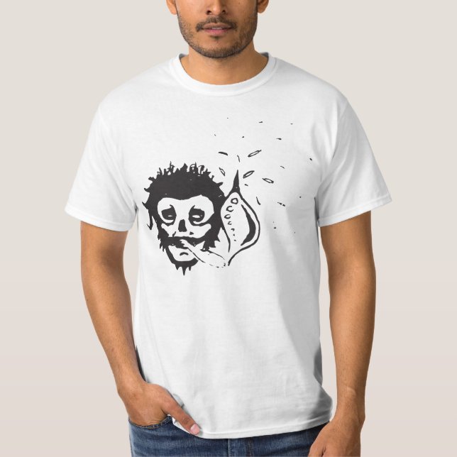Camiseta crânio fumador (Frente)