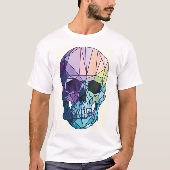 Camiseta crânio geométrico (Frente)