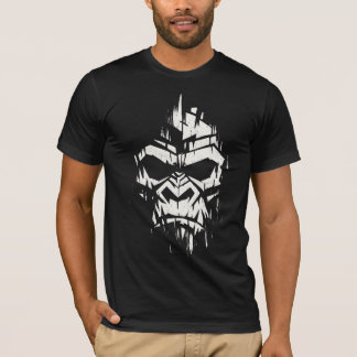 Camiseta Crânio Geométrico Brutalista Gráfico - Gorila