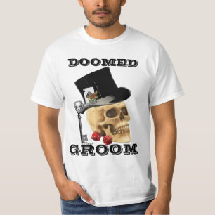 Camiseta Crânio gótico de jogo, noivo condenado
