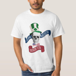 Camiseta Crânio gótico engraçado Dia de São Patrício irland