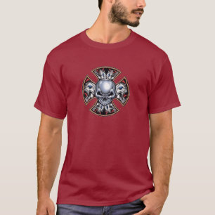 Camiseta Crânio gritando do ferro