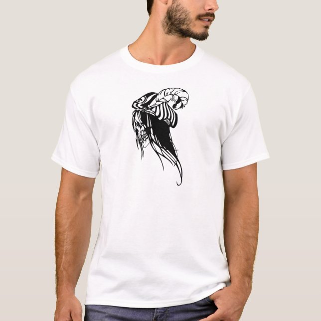 Camiseta Crânio Humano feminino (Frente)