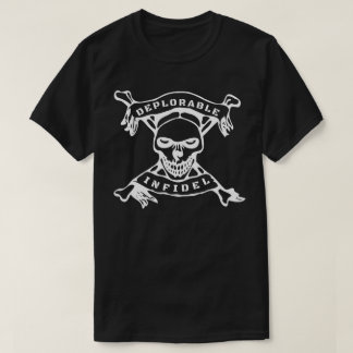 Camiseta Crânio infiel deplorável & trunfo dos ossos da