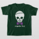 Camiseta Cranio Kid Boy Skull com Bowtie Roxo (Laydown)