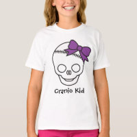 Cranio Kid Girly Skull com Arco roxo