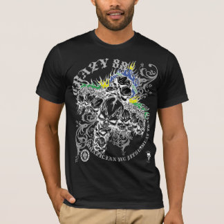 CAMISETA CRÂNIO LOUCO DE 88 MORTES