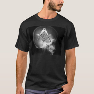 Camiseta Crânio maçónico da alienígena do raio X