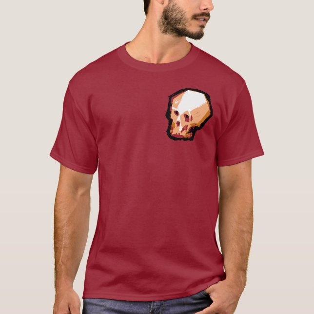 Camiseta Crânio (marrom) (Frente)