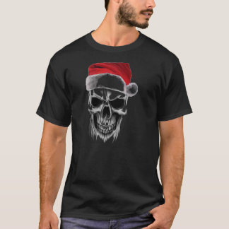 Camiseta Crânio mau do papai noel