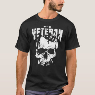 Camiseta Crânio Militar - Vestígios