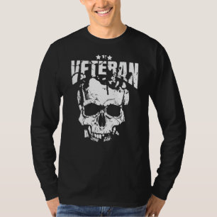 Camiseta Crânio Militar - Vestígios