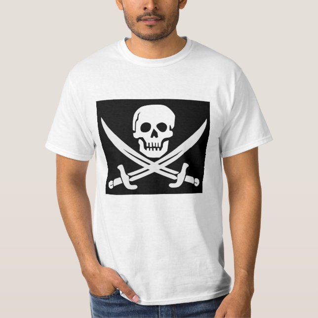 CAMISETA CRÂNIO N CROSSBONES PIRATE T-SHIRTS (Frente)