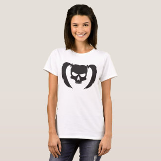 Camiseta Crânio negro com rabo