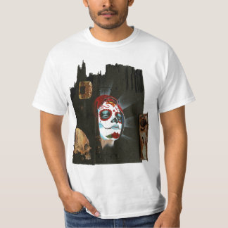 CAMISETA CRÂNIO NOVO DE ZIMAD PINTURA DIÂMETRO DE LOS