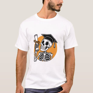 Camiseta Crânio para graduação, abraçar o futuro com energi