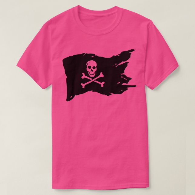 Camiseta Crânio Pirata Flag Golo Crossbones (Frente do Design)