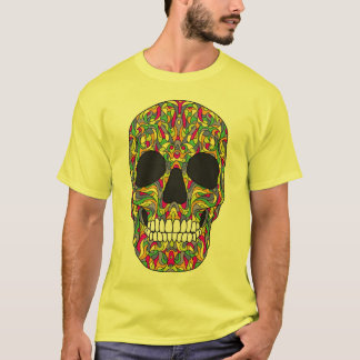 Camiseta Crânio psicadélico