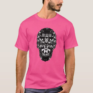 Camiseta Crânio robô Sci fi para ventiladores de música Hea
