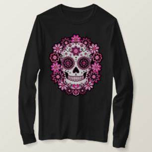 Camiseta Crânio Rosa