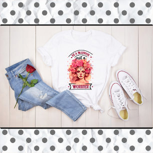 Camiseta Crânio rosa e Bonito
