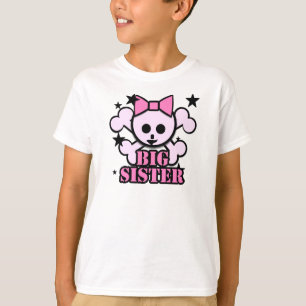 Camiseta Crânio Rosa Grande Irmã