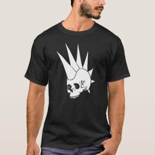 Camiseta Cranio sem mandíbula punk personalizável Versão 2