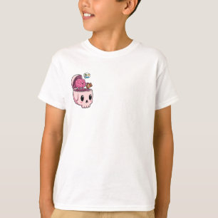 Camiseta Crânio Sonhador com Crianças Cerebrais de Férias