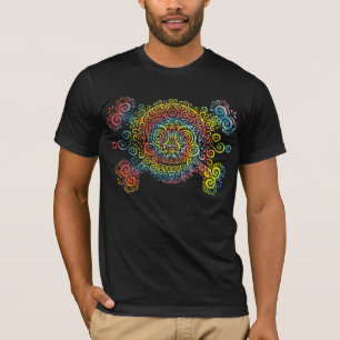 Camiseta Crânio tingido em nó do açúcar