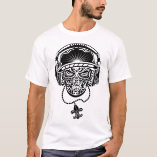 CAMISETA CRÂNIO TRIBAL