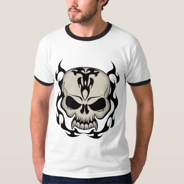 Camiseta Crânio Tribal (Frente)