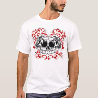 Camiseta Crânio tribal (vermelho)