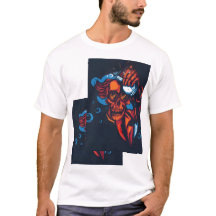 🔥 Crânio vermelho artístico – Design de fogo 🔥