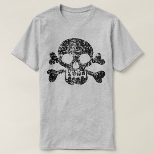 Camiseta Crânio vestido e ossos cruzados